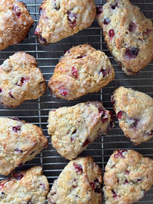 Cranberry Orange Sourdough Scones (4-pack)